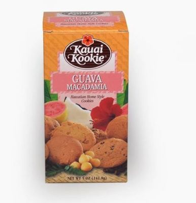 Kauai Kookie Guava Macadamia Nut, 5-Ounce Boxes Pack of 6