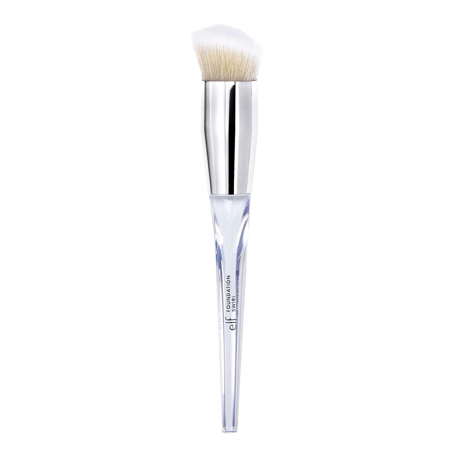 e.l.f. Precision Swirl Foundation Brush, Blends Liquid Foundation Smoothly Onto Skin, Triangular Handle For Ultimate Control, Vegan &amp; Cruelty-Free