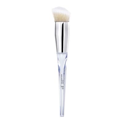 e.l.f. Precision Swirl Foundation Brush, Blends Liquid Foundation Smoothly Onto Skin, Triangular Handle For Ultimate Control, Vegan &amp; Cruelty-Free