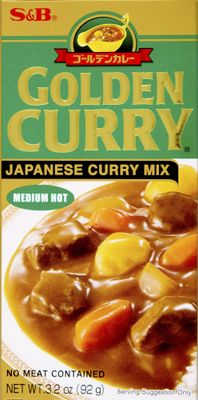 S&amp;B, Golden Curry Japanese curry Mix, Medium Hot, 3.2 oz