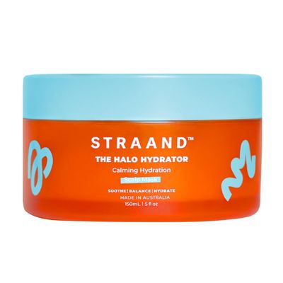 Straand Halo Hydrator - Deep Conditioning Hair Mask for Dry Hair Repair &amp; Dry Scalp Detox - Cooling Gel Mask with Hyaluronic Acid, Aloe Vera and Niacinamide to Help Soothe &amp; Hydrate 5 fl oz