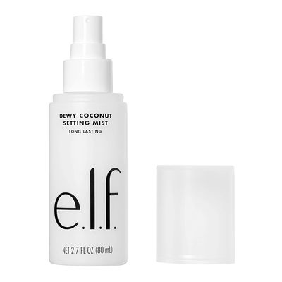 e.l.f. Dewy Coconut Setting Mist, Makeup Setting Spray For Hydrating &amp; Conditioning Skin, Infused With Green Tea, Vegan &amp; Cruelty-Free, 2.7 Fl Oz
