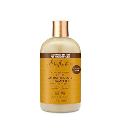 SheaMoisture Shampoo Deep Moisturizing For Dry, Damaged Or Transitioning Hair Raw Shea Butter Sulfate-Free 13oz
