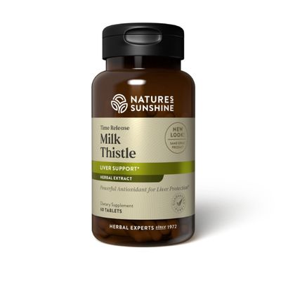 Nature&#39;s Sunshine Milk Thistle, 60 Time-Release Tablets Supports The Digestive System, Protects The Liver, and Acts as a Powerful Antioxidant