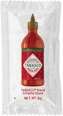 TABASCO Brand Sriracha Sauce, Medium Hot Sauce, Single-Serve Hot Sauce Packets, Thai-Style with Louisiana Twist, Rich Flavor, On-The-Go, Great on Stir-Fry, Teriyaki, & More, 0.2 Oz Pack of 200