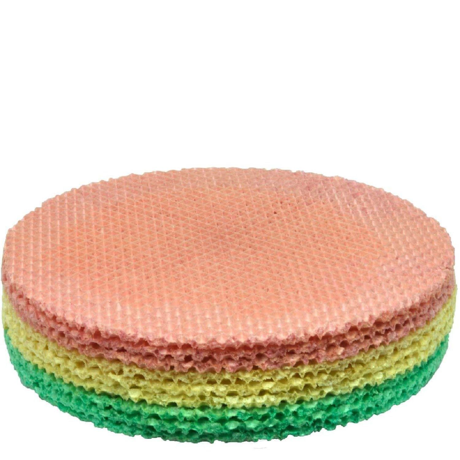 Wafer Sheets Pack of Nine Round Tort Wafers Green White Pink 3.2oz 90g Pack of 2