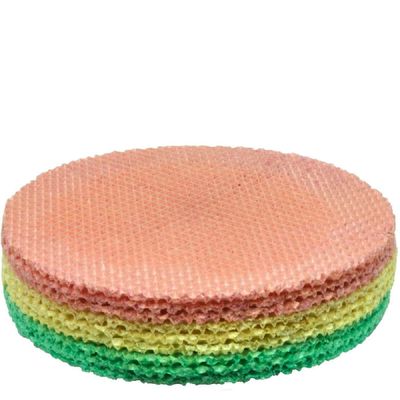 Wafer Sheets Pack of Nine Round Tort Wafers Green White Pink 3.2oz 90g Pack of 2