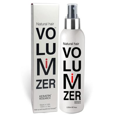 KERATIN RESEARCH Fine Hair Volumizing Spray Thickener for Women &amp; Men - Instant Natural Lift for Finer Strands, Experts Recommended 120ml