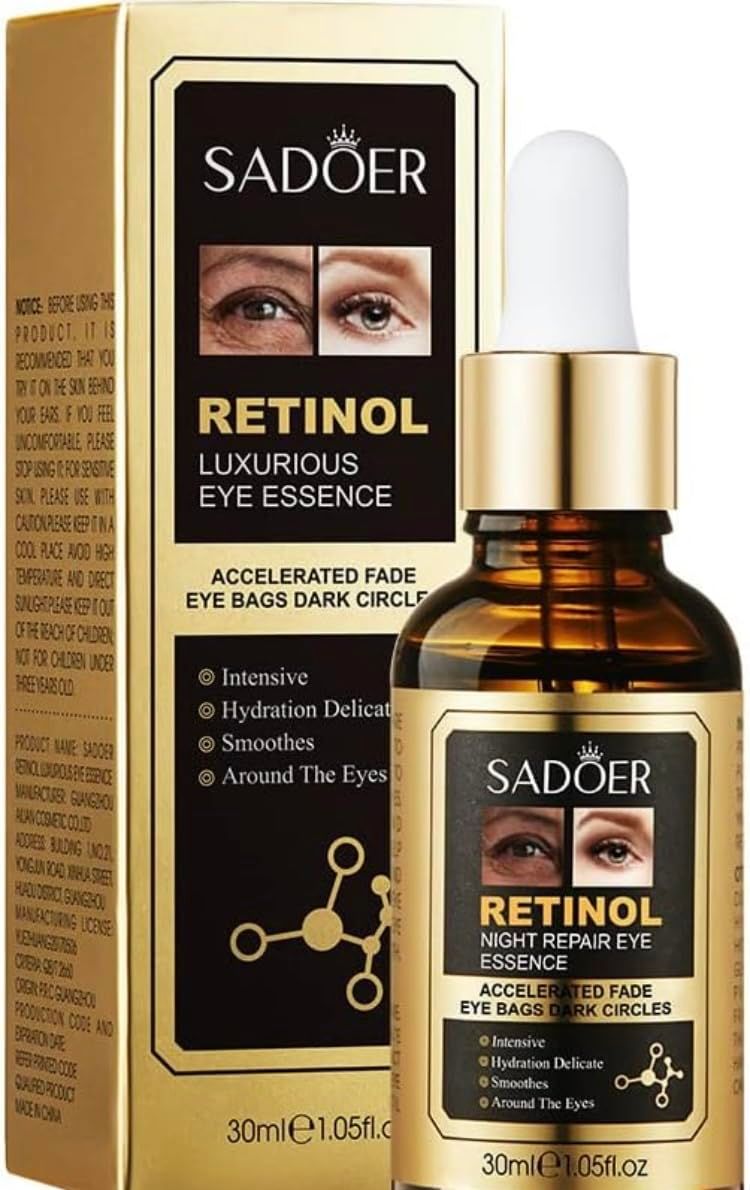 Generic SUERO FACIAL RETINOL EYES NIGHT REPAIR 30 ml, Gold