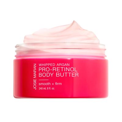 Josie Maran Whipped Argan Pro-Retinol Body Butter - Ultra-Hydrating Retinol Body Cream with Air-Whipped 100 Pure Argan Oil - Smooth, Soothe &amp; Improve the Look of Fine Lines - Unscented 8 Oz
