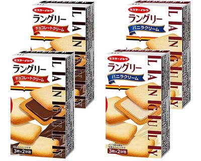 Languly Assortment 2Types Japanese Langdosha Cookie Itoseika With MAIKO sticker Pio big bazar