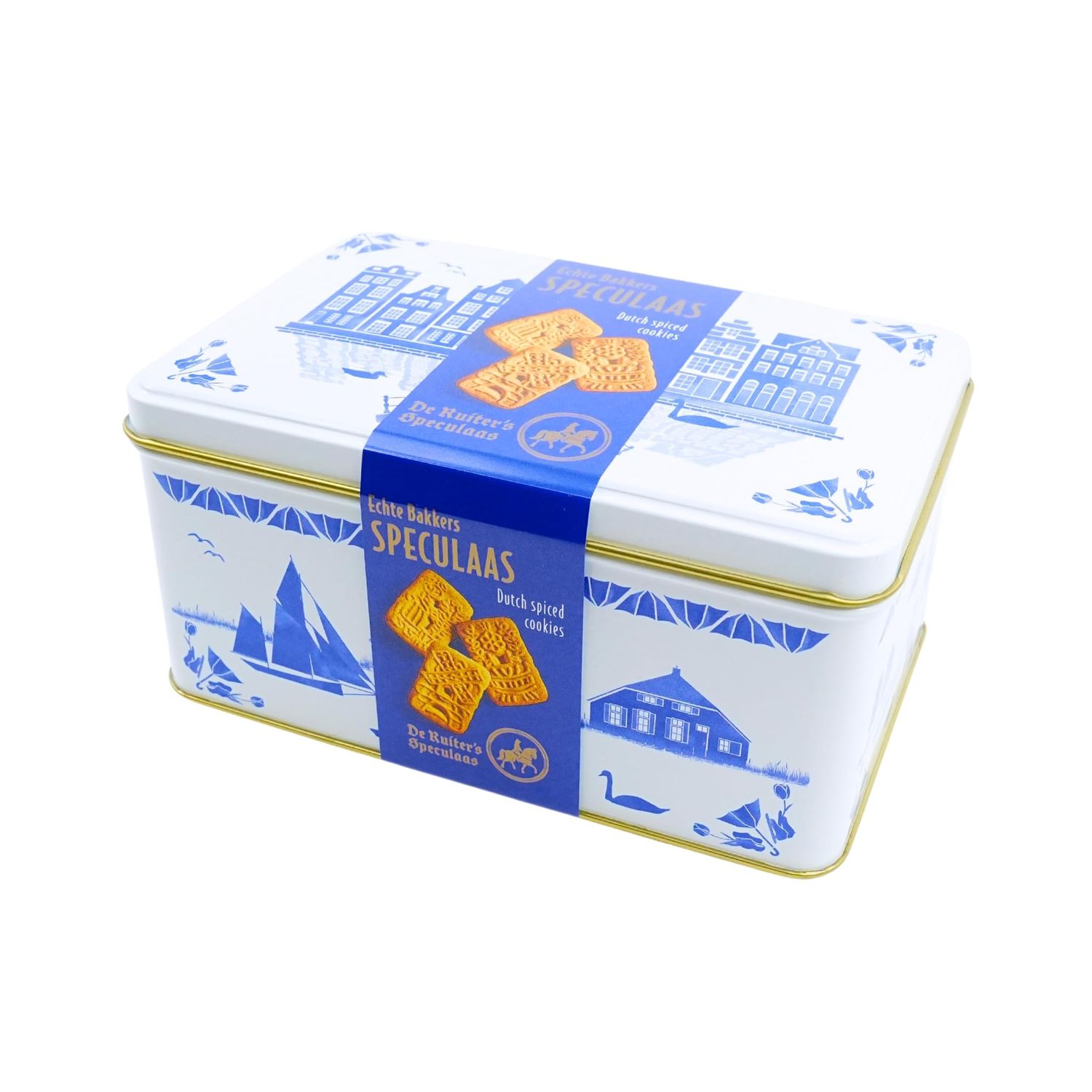 De Ruiter Speculaas Cookie Tin 450g Pack of 1