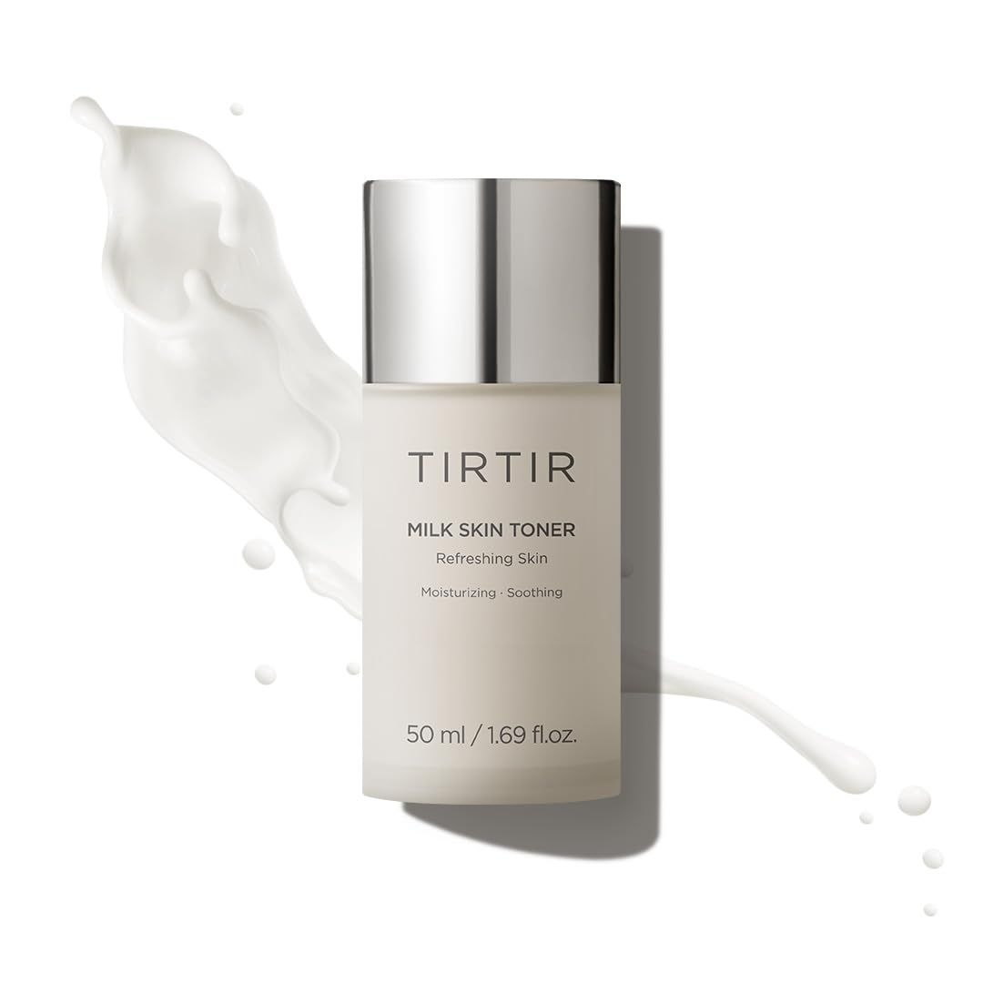 TIRTIR Milk Skin Rice Toner Deep Moisturizing, Hydrating Toner for face, Niacinamide, Ceramide, Rice Bran Extract, Nature-Oriented Ingredients for Korean Skin Care, Vegan, 1.69 Fl Oz