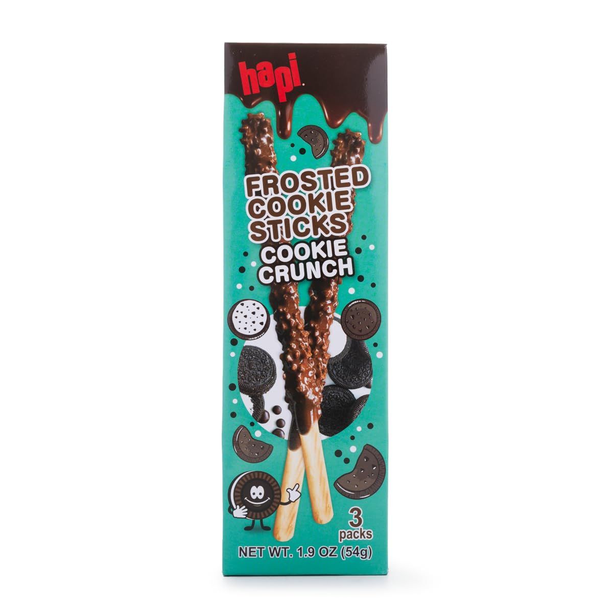 Hapi Frosted Cookie Sticks Cookie Crunch, 1.9 Ounces Pack Of 8