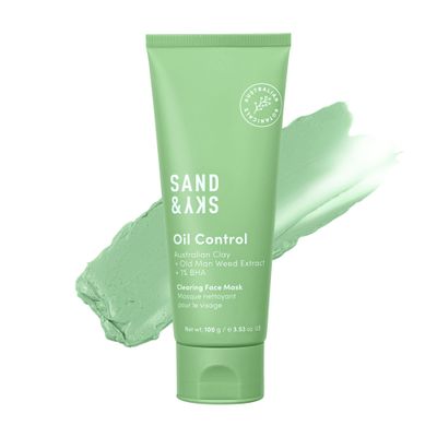 Sand &amp; Sky Oil Control Blemish Clearing Clay Face Mask with Salicylic Acid &amp; Niacinamide - Blemish Fighting Mask, Minimizes Redness, Tightens Pores