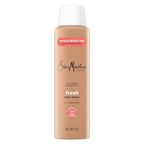 SheaMoisture Whole Body Deodorant Spray Fresh 72h Odor Control Aluminum Free 4 oz