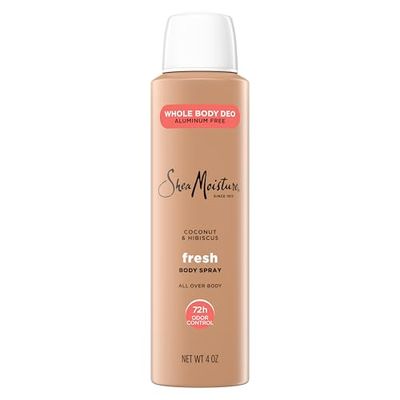 SheaMoisture Whole Body Deodorant Spray Fresh 72h Odor Control Aluminum Free 4 oz