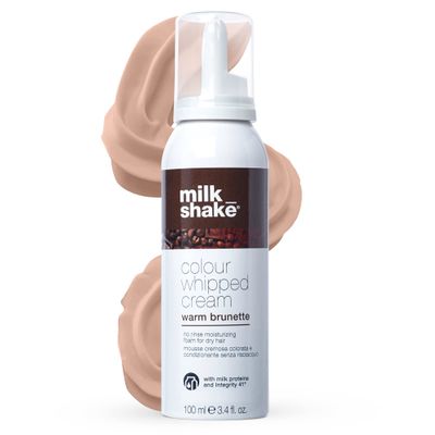 milk_shake Color Whipped Cream Leave In Coloring Conditioner - Provides Temporary Hair Color Tone, Warm Brunette