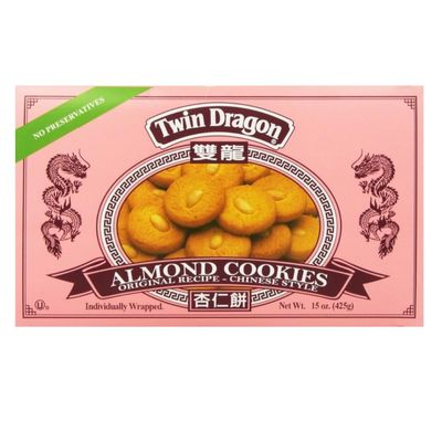 Twin Dragon Almond Cookies Traditional Cookies 15oz 425g 15oz pack of 1