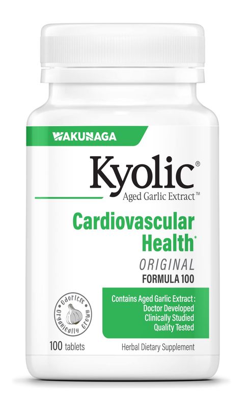 Kyolic Aged Garlic Extract Formula 100, Original Cardiovascular, 100 Tablets Packaging May Vary
