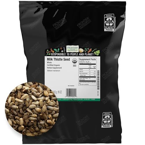 Frontier Co-op Organic Whole Milk Thistle Seed 1lb
