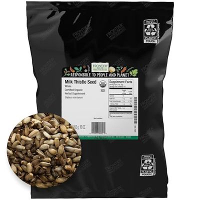 Frontier Co-op Organic Whole Milk Thistle Seed 1lb