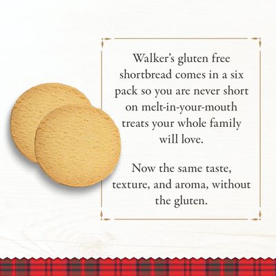 Walkers All-Butter Shortbread Rounds, Gluten Free Cookies - 9-Count Box Pack of 6 - Authentic Shortbread Cookies from Scotland