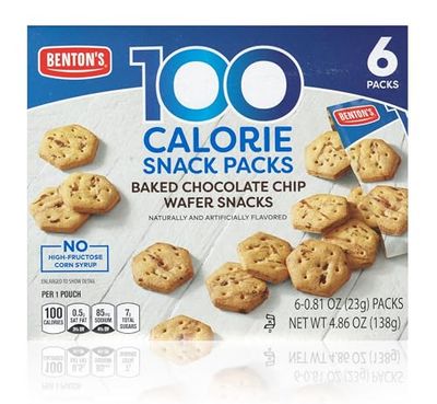Bentons 100 Calorie Baked Wafer Snack Packs 1 Box, Chocolate Chip