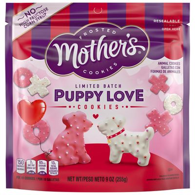 Mother&#39;s Puppy Love Cookies, 1 Resealable 9 Oz Bag