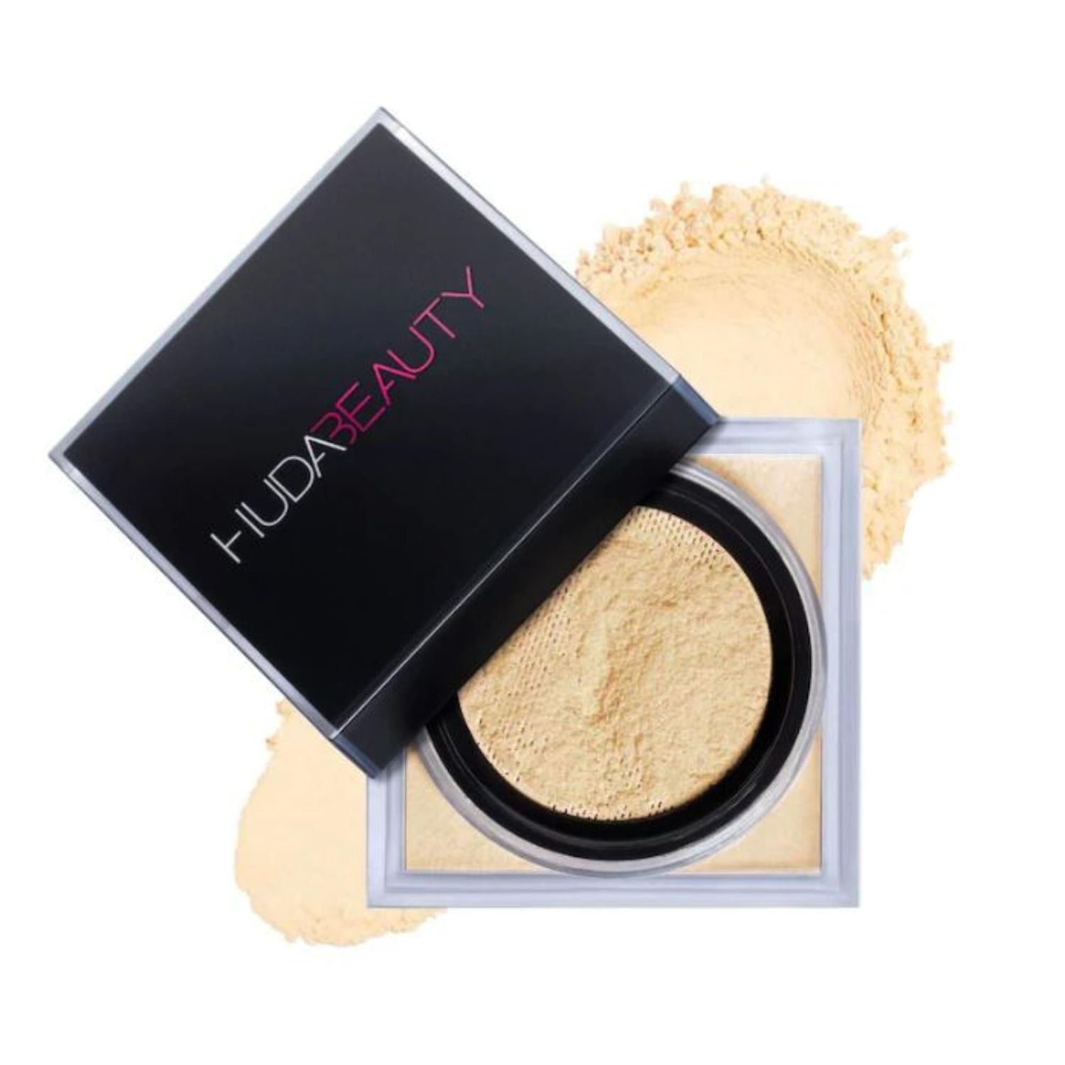 Huda Easy Bake Loose Baking &amp; Setting Powder - Banana Bread light, medium, and tan skin tones - 0.71 oz 20 g