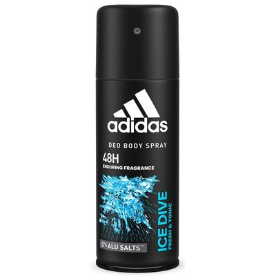 Adidas Ice Dive Deodorant 5 Fl Oz 150ml Spray Developed with Athletes &amp; Cool Tech Fresh 24 Hour Boost