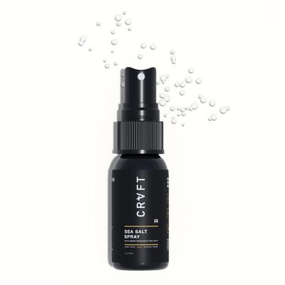 CRVFT Sea Salt Spray 1oz Light HoldNatural Finish Add Volume &amp; Texture Ideal for All Hair Types &amp; Lengths Men&#39;s Texturizing Surf Spray Made in the USA Paraben &amp; Sulfate Free Scented