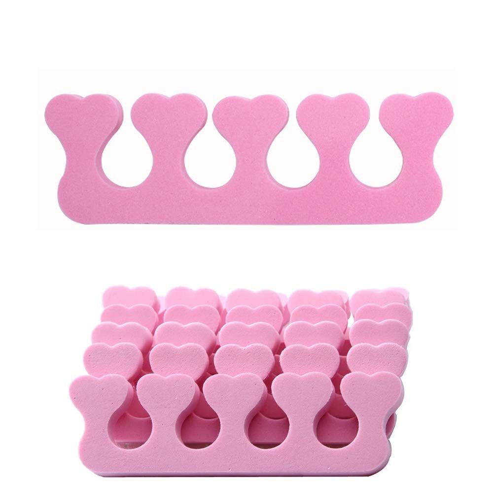 20pcs Soft Foam Sponge Toe Separators Finger Dividers Soft Sponge Finger Divider Spacer Nail Art Manicure Pedicure Tools