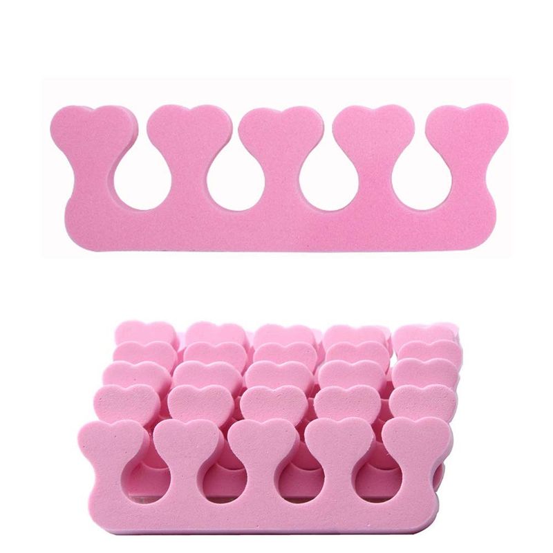 20pcs Soft Foam Sponge Toe Separators Finger Dividers Soft Sponge Finger Divider Spacer Nail Art Manicure Pedicure Tools