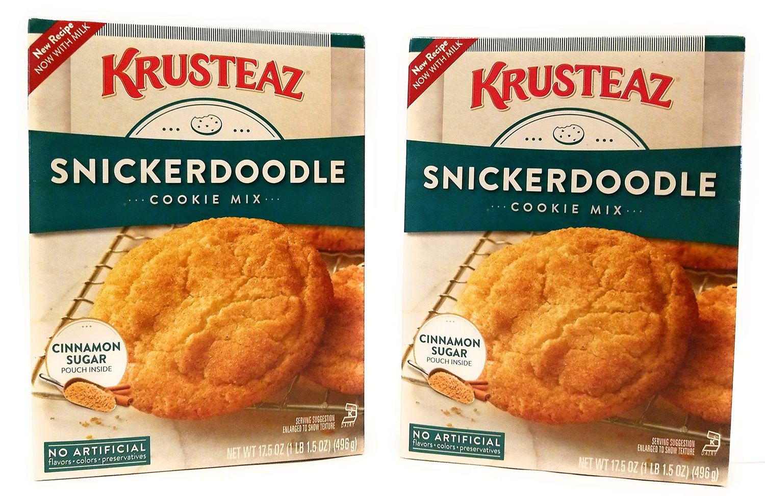Krusteaz Snickerdoodle Cookie Mix, 17.5-Ounce Boxes Pack of 2