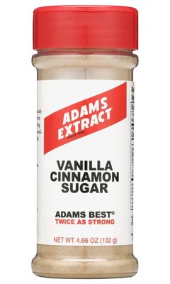 Adams Best Vanilla Cinnamon Sugar, 4.66 OZ Bottle Pack of 1