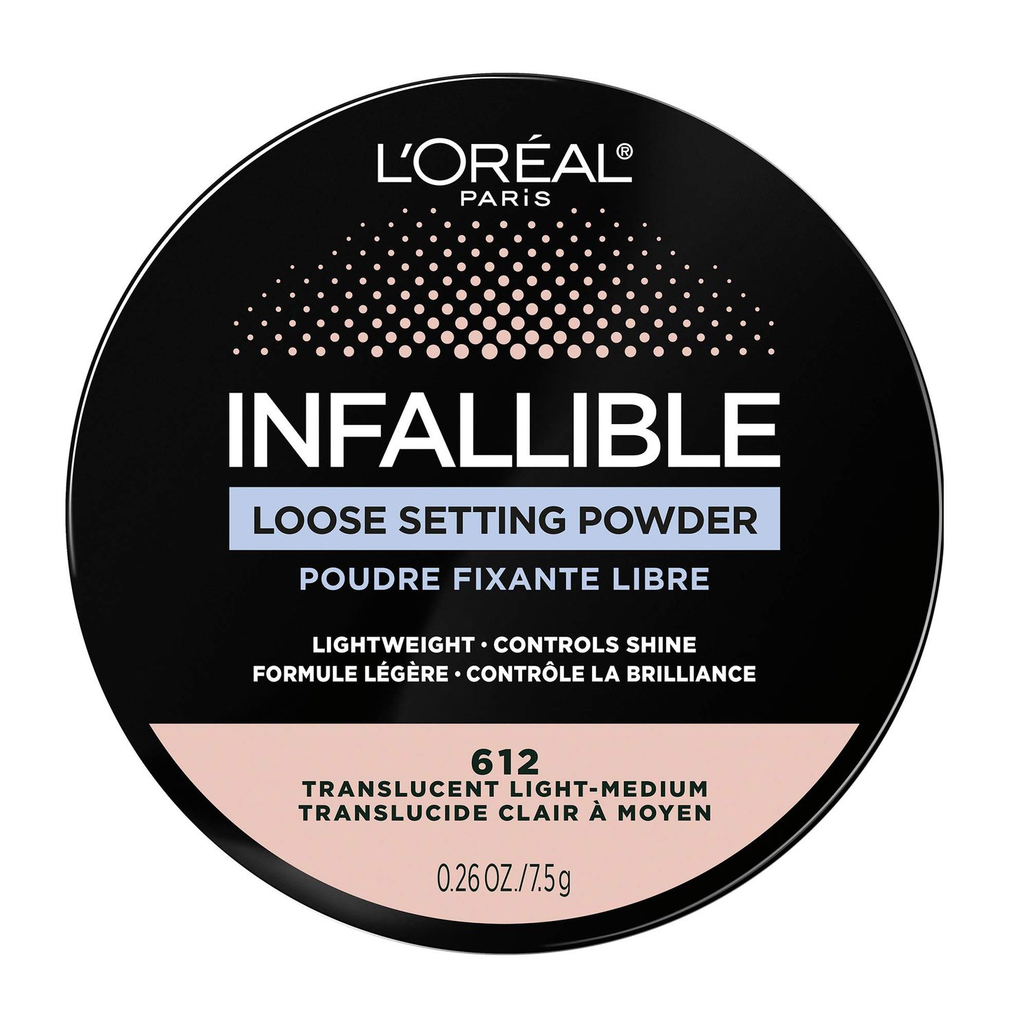 L&#39;Oreal Paris Infallible Tinted Loose Setting Powders, Matte Finish, Lightweight, No White Cast, 2 Shades From Light To Deep, Translucent Medium-deep, 0.28 Oz