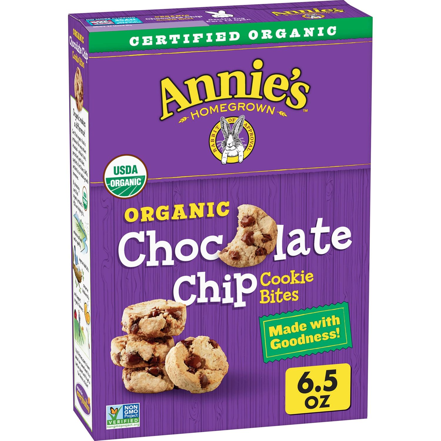 Annie&#39;s Chocolate Chip Organic Cookie Bites, 6.5 oz