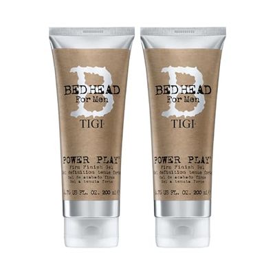 Bed Head for Men by TIGI Power Play Firm Finish Gel 6.76 Oz Pack of 2