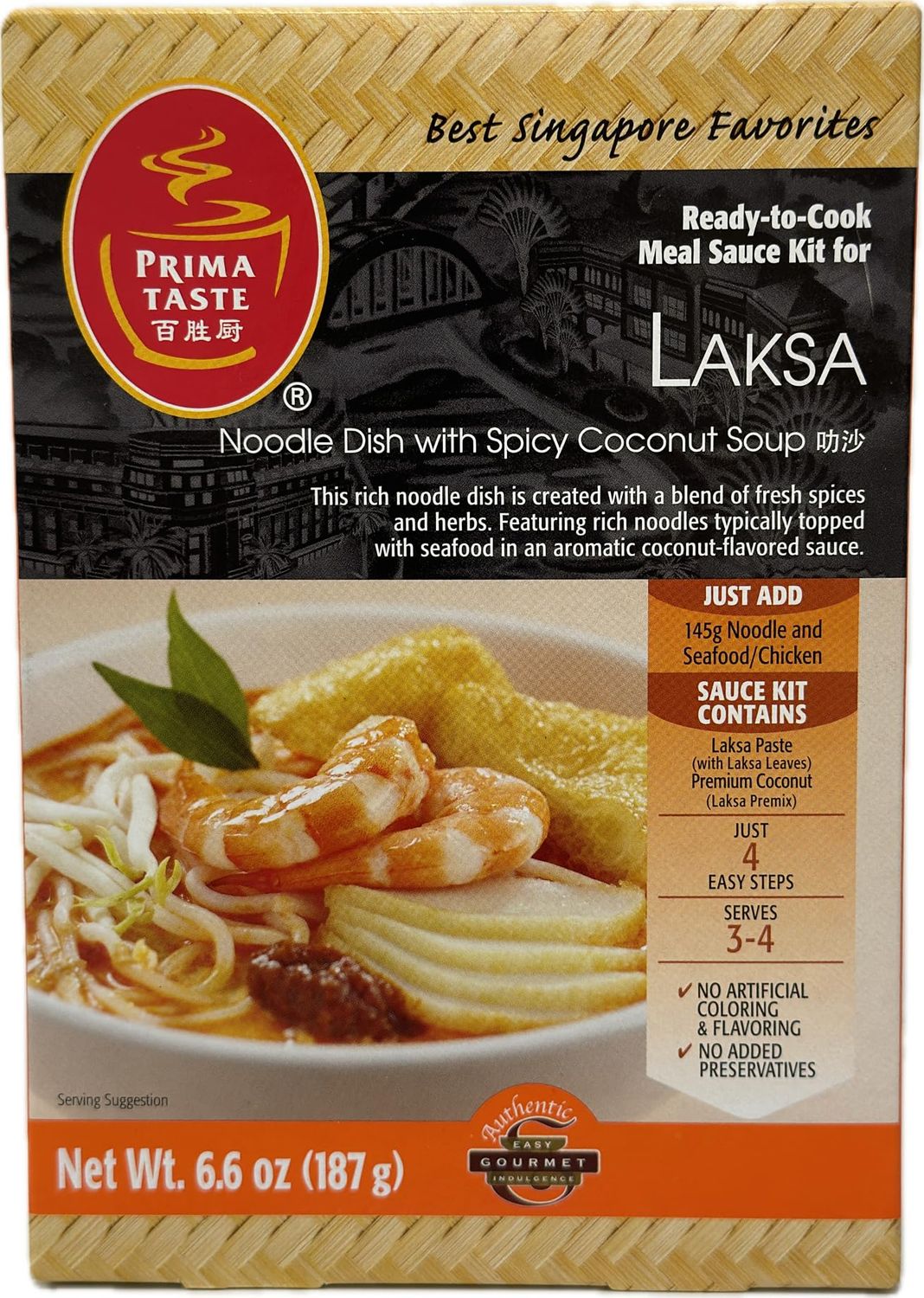 Prima Taste Laksa Kit, 6.6-Ounce Boxes Pack of 3