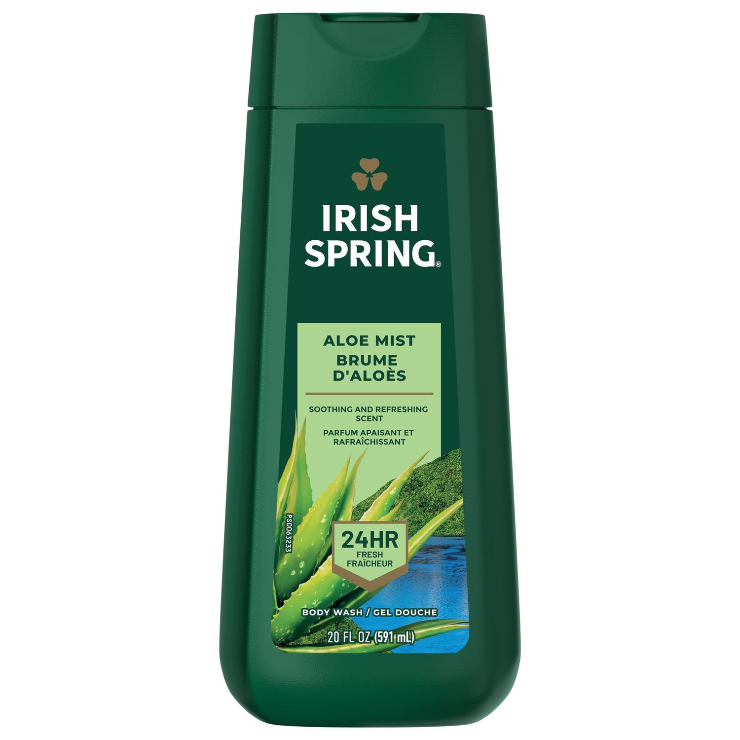 Irish Spring Men&#39;s Body Wash Shower Gel, Aloe Mist, 20 Oz, 4 Pack