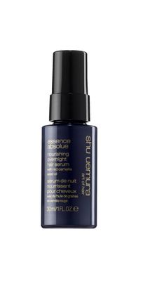 shu uemura art of hair Essence Absolue Nourishing Overnight Hair Serum - Hydrates and Detangles, Reduces Frizz and Enhances Shine, Lightweight Formula, 1 Fl Oz