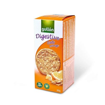 Gullon Oats &amp; Orange Digestive Cookie Biscuits - 15 OZ