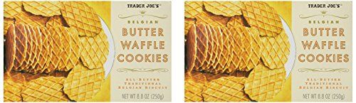 2 Packs Trader Joe&#39;s Belgian Butter Waffle Cookies