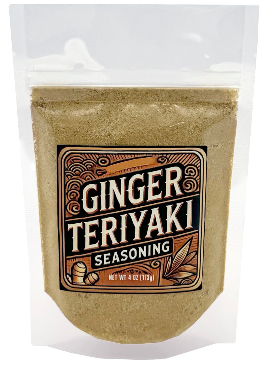 crait Ginger Teriyaki Blend for Marinades, Stir Fry Seasoning mix, Asian Spices, Asian Seasonings, 4 Ounce in a Resealable Bag for Bold, Savory Flavor