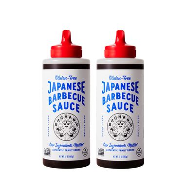 Bachan&#39;s - Gluten Free Original Japanese Barbecue Sauce 2 Pack, Small Batch, Non GMO, No Preservatives, Vegan and BPA free. Condiment for Wings, Chicken, Beef, Pork, Seafood, Noodle Recipes, and More