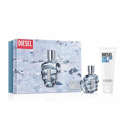 DIESEL Only The Brave - Fragrance Gift Set for Men - Includes Eau de Toilette 1.7 Fl Oz &amp; Shower Gel 2.5 Fl Oz
