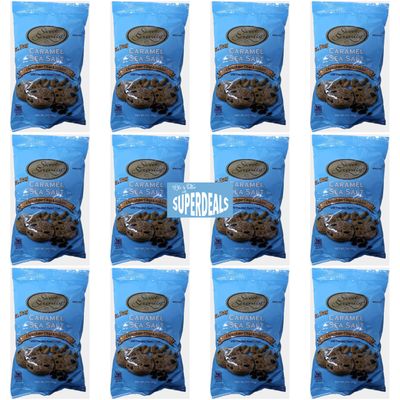 Sweet Serenity Caramel Sea Salt Chocolate Chip Cookies, 3 oz bags, Pack of 12 bundled by SUPERDEALS