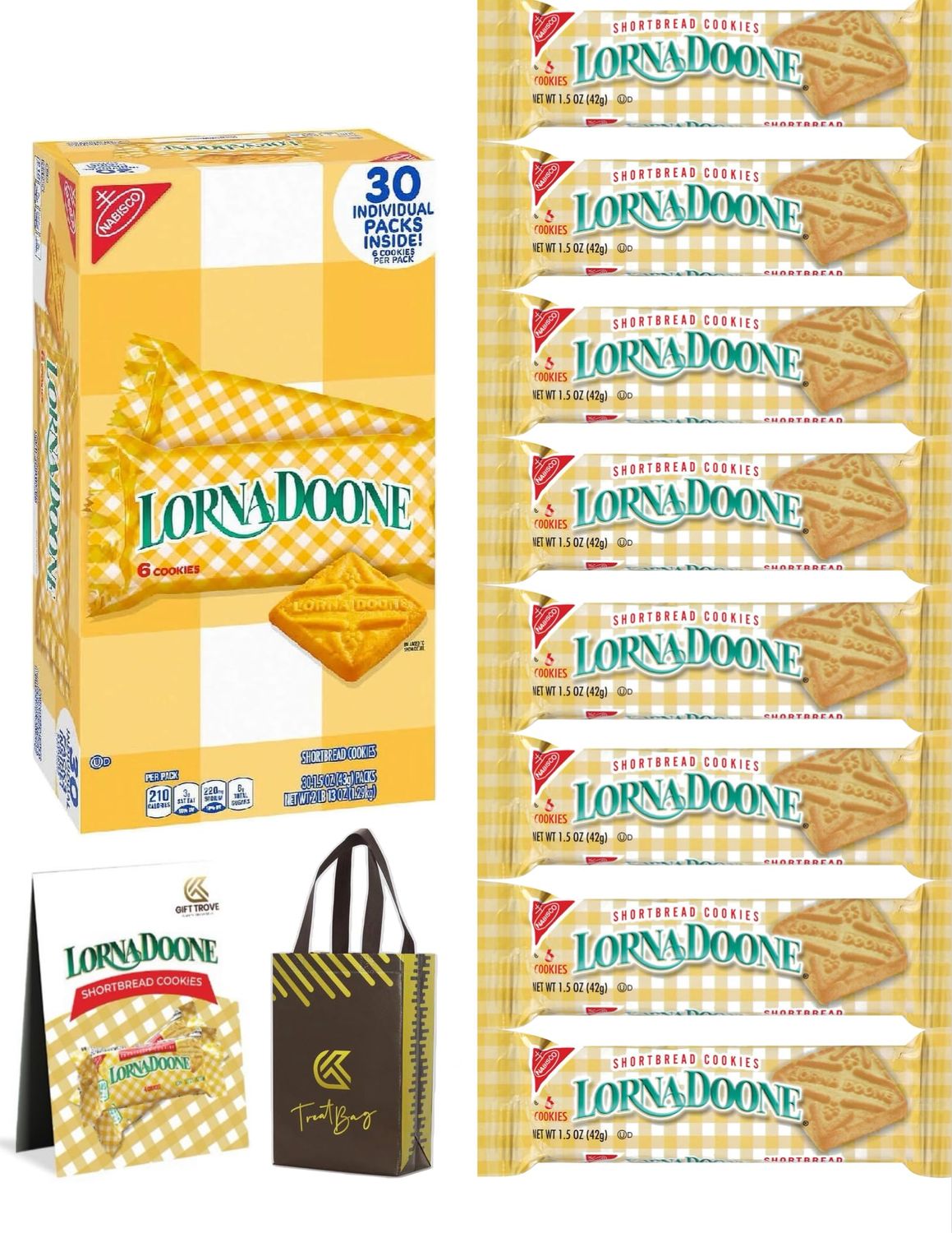 Lorna Doone Shortbread Cookies Pack of 30, Butter