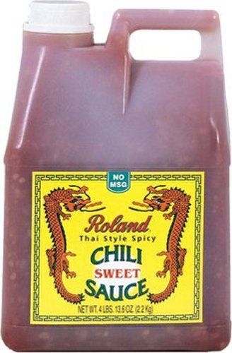 Roland Foods Thai Style Spicy Sweet Chili Sauce, No MSG, Specialty Imported Food, 4.85-Pound Bottle